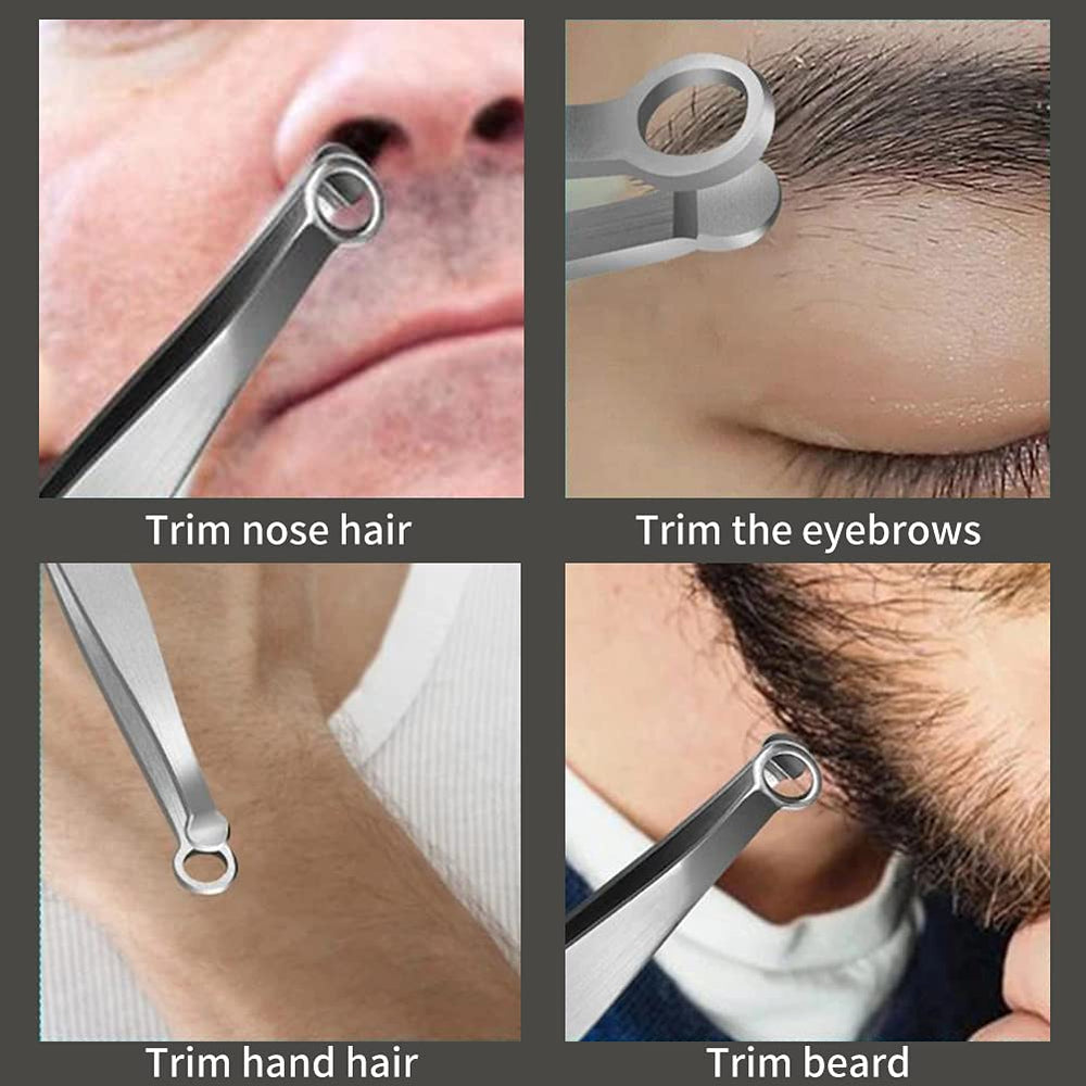 Universal Eyebrow and Nose Hair Cuticle Scissors and Travel Mirror . Ear and Nose Hair Grooming Scissor Clippers Trimmer, Nose Hair and Eyebrow Tainless Steel Trimmer and Mirror.