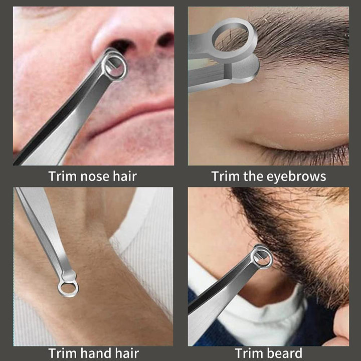 Universal Eyebrow and Nose Hair Cuticle Scissors and Travel Mirror . Ear and Nose Hair Grooming Scissor Clippers Trimmer, Nose Hair and Eyebrow Tainless Steel Trimmer and Mirror.