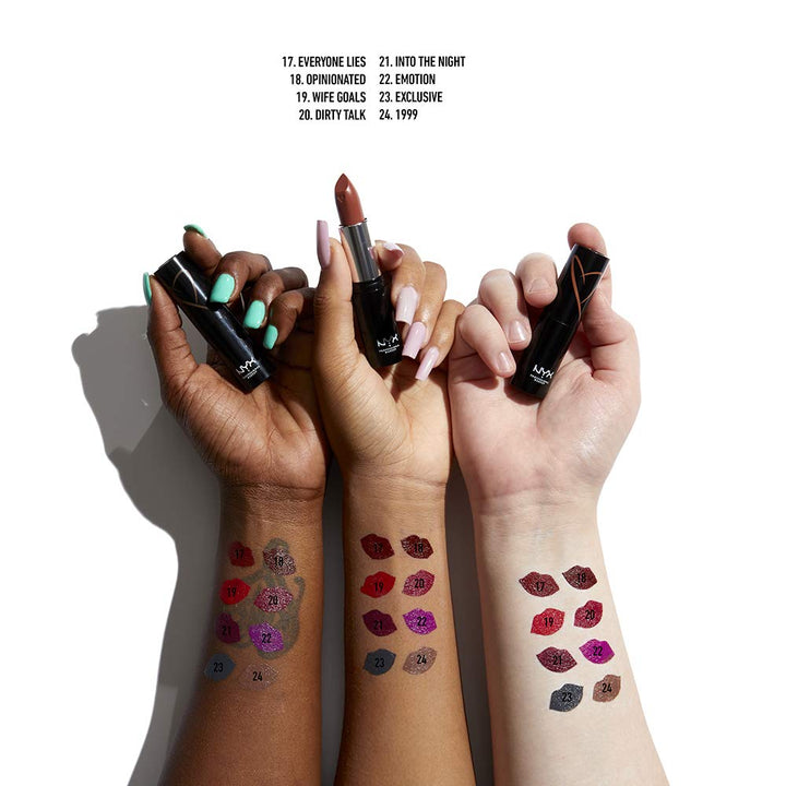 PROFESSIONAL MAKEUP Shout Loud Satin Lipstick, Infused With Shea Butter - Dirty Talk (Bright Berry)