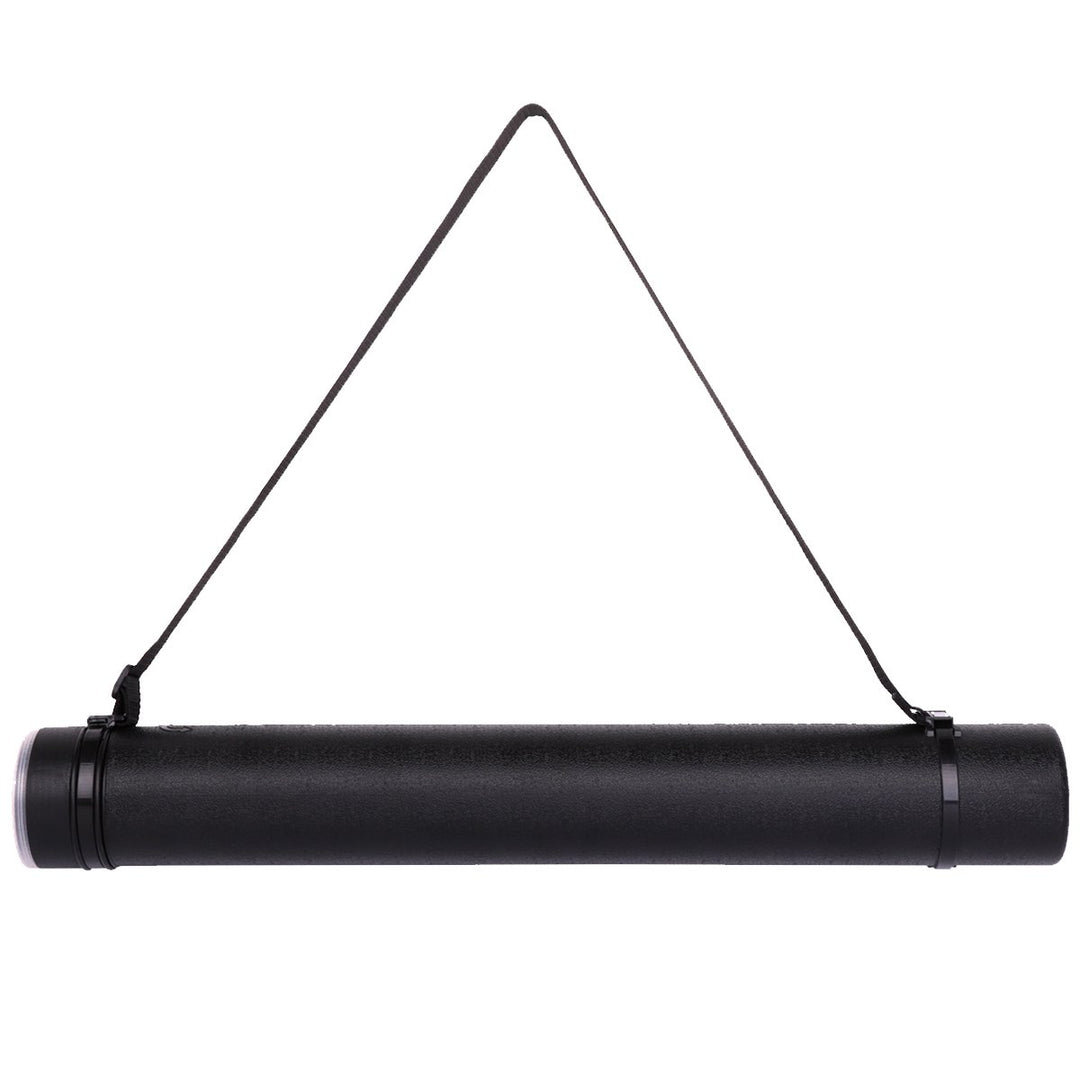 Poster Documents Storage Tube 24-40 Extendable for Artworks, Blueprints, Drafting and Scrolls Color Black