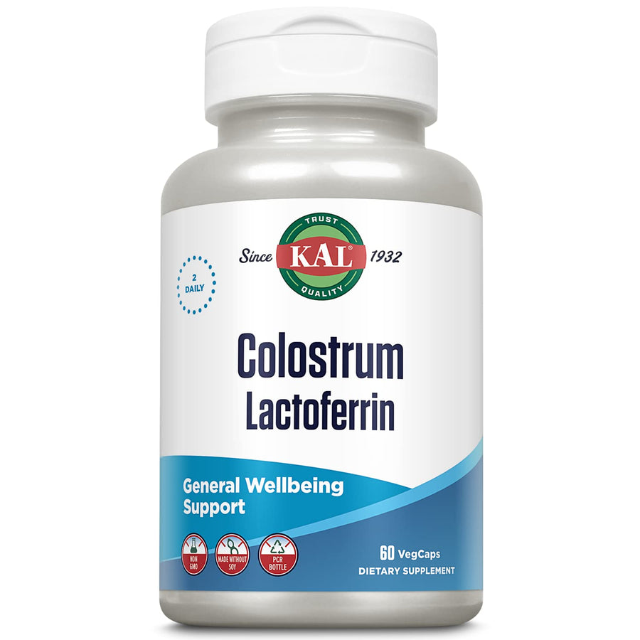 Colostrum Lactoferrin, 20% Immunoglobulins | Lactoferrin & Beta Glucan | Healthy Immune Support | 30 Serv | 60 Caps