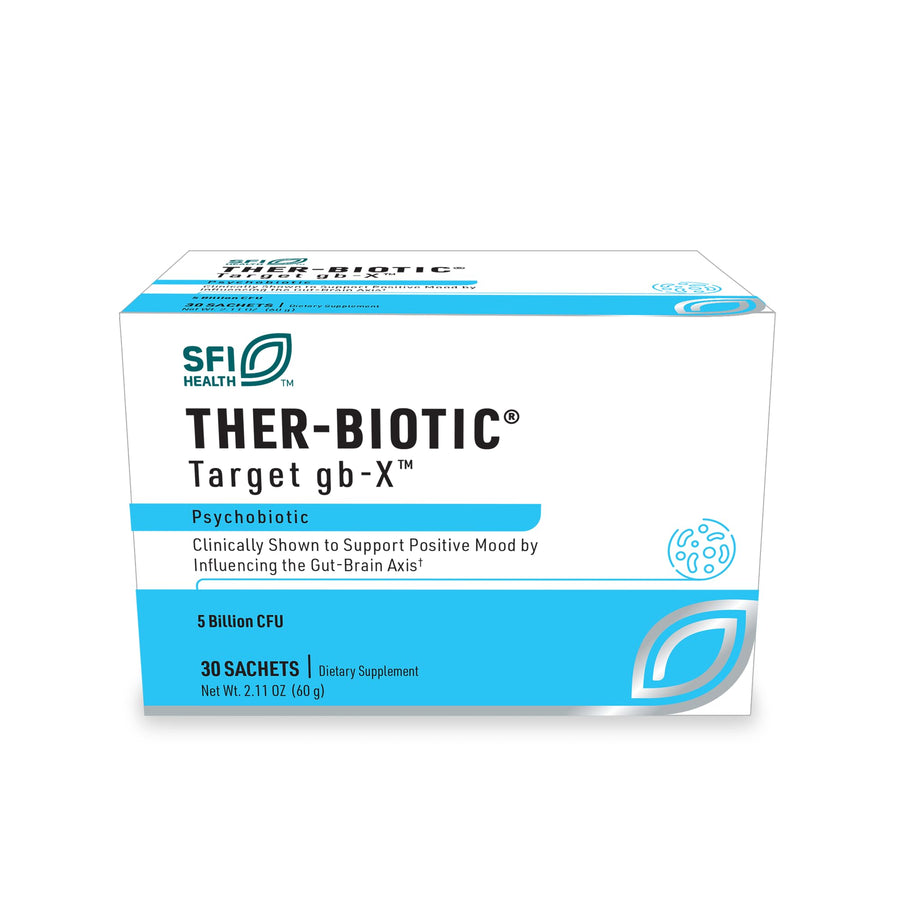 Mood Probiotic Powder Target gb-X with Bifidobacterium & Lactobacillus, Clinically Demonstrated to Promote Positive Mood, Shelf-Stable & Hypoallergenic for Men & Women (30 Packets)