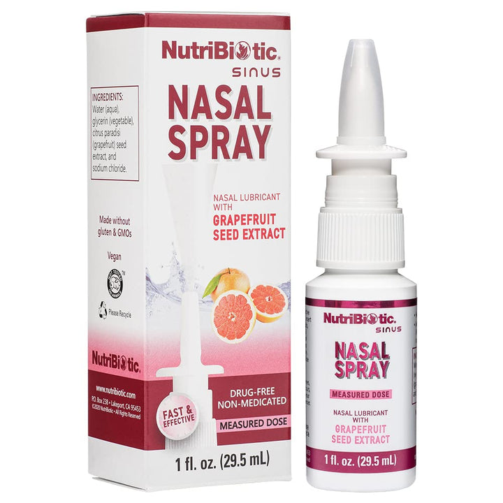 Nasal Spray 1 Fl Oz | Nasal Lubricant with Grapefruit Seed Extract & Sodium Chloride | Help Flush Irritants from Nasal Passages | Convenient Measured Dose Pump | Drug-Free & Non-Medicated