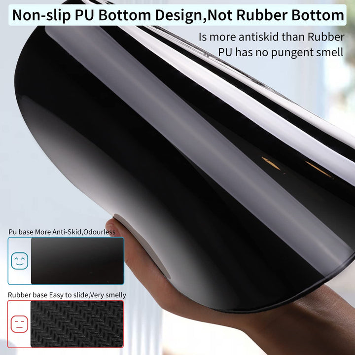 Ergonomic Mouse Pad with Wrist Support,Cute Rest,Comfortable for Home Office Gaming Working Computers Laptop,Pain Relief Non-Slip PU Base (Creamy White)
