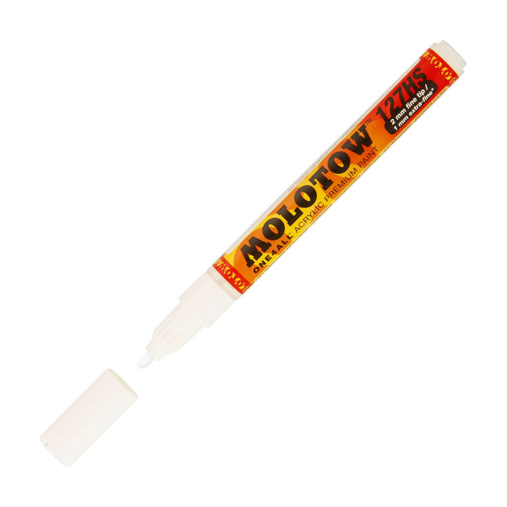 One4All Acrylic Paint Markers, 2mm, White - M127211