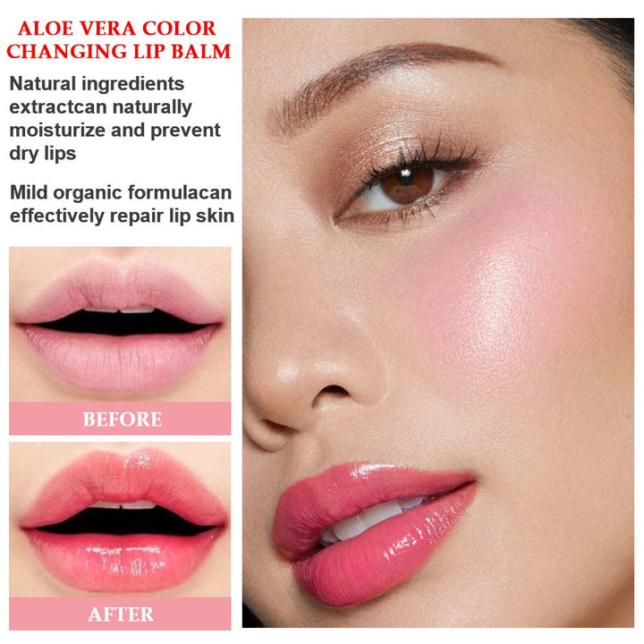 2Pcs Flower Jelly Color Changing Lipstick Magic Lipstick Lip Gloss with Flower inside,Clear Flower PH Jelly Lipstick Prime Lip Color Change Changing Lipstick Lip Blam
