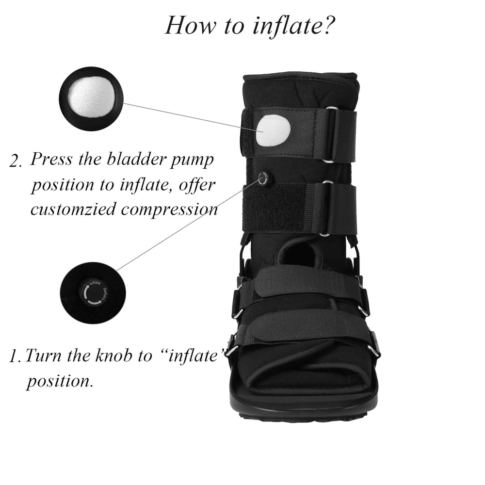 Walking Boot, Fracture Boot for Foot and Ankle Size L
