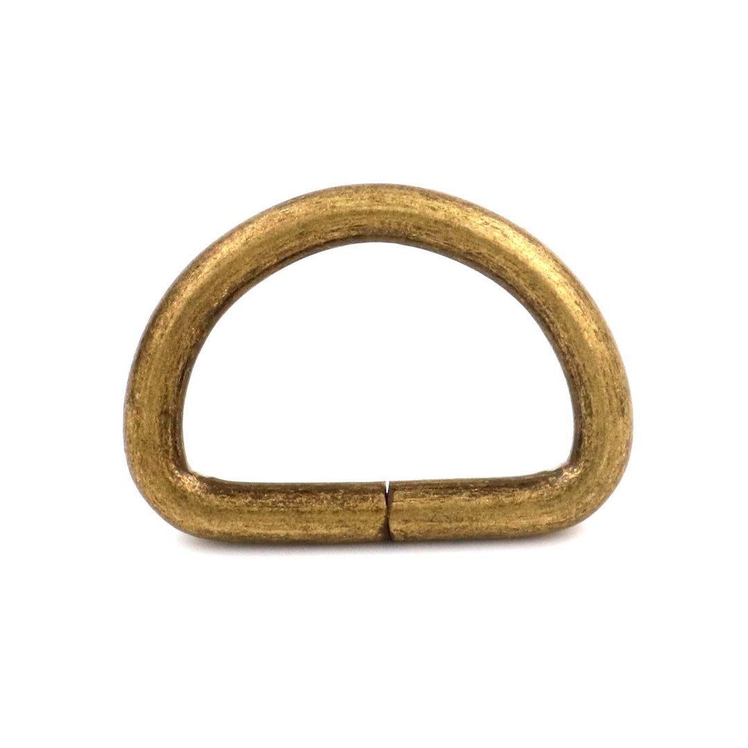 Metal Bronze D Ring Buckle 1 Inside Diameter Loop Ring For Strap Keeper (Pack Of 30)