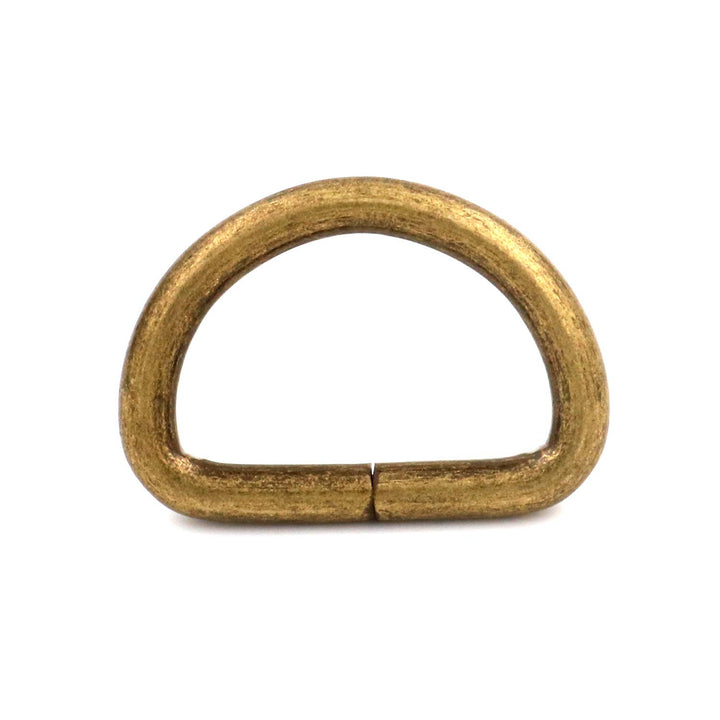 Metal Bronze D Ring Buckle 1 Inside Diameter Loop Ring For Strap Keeper (Pack Of 30)
