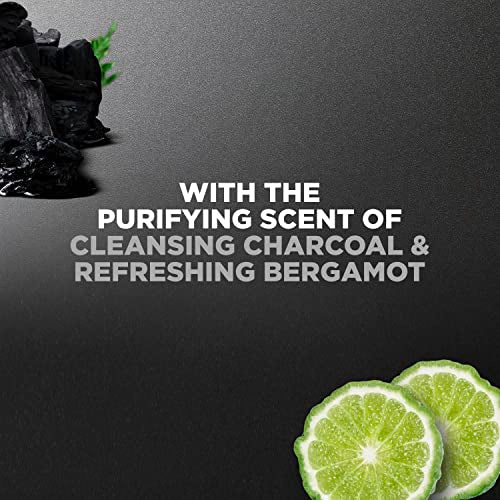Elements Body Wash Charcoal + Clay, Effectively Washes Away Bacteria While Nourishing Your Skin, Gray, 18 Fl Oz