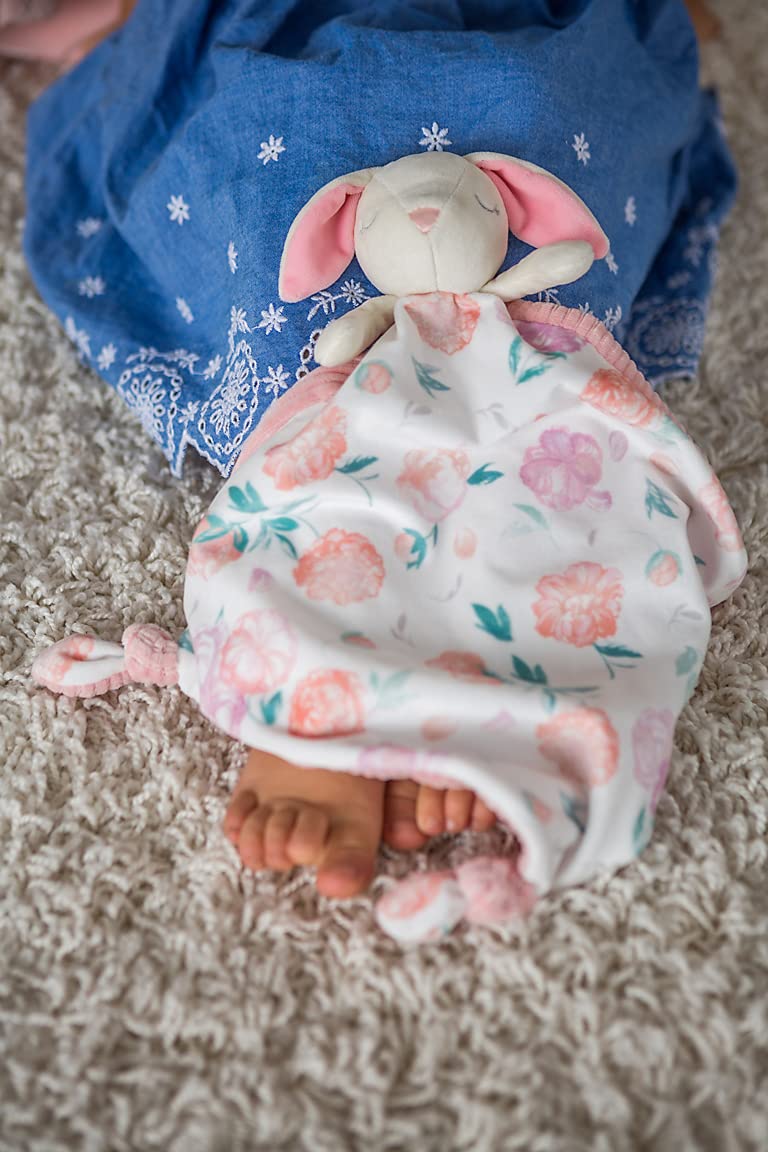 Little Knottie Lovey Security Blanket, 10 x 10-Inches, Bunny