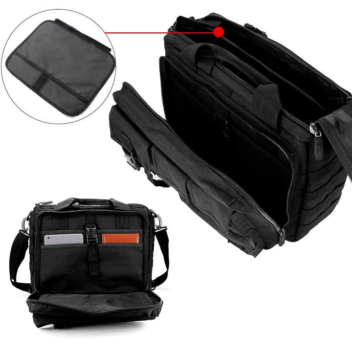Tactical Briefcase, 15.6 Inch Men's Messenger Bag Military Briefcase for Men