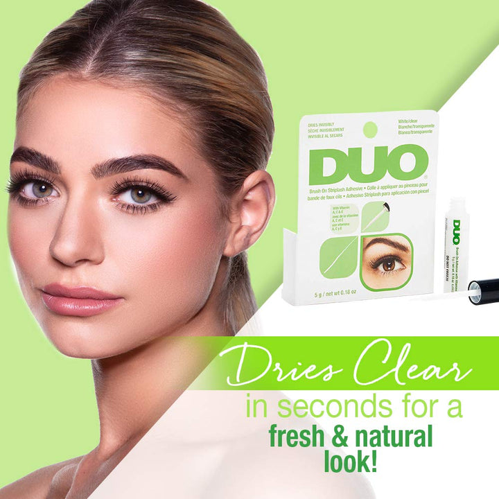 Brush-On Lash Adhesive with Vitamins A, C & E, Clear, 0.18 oz, 1-Pack