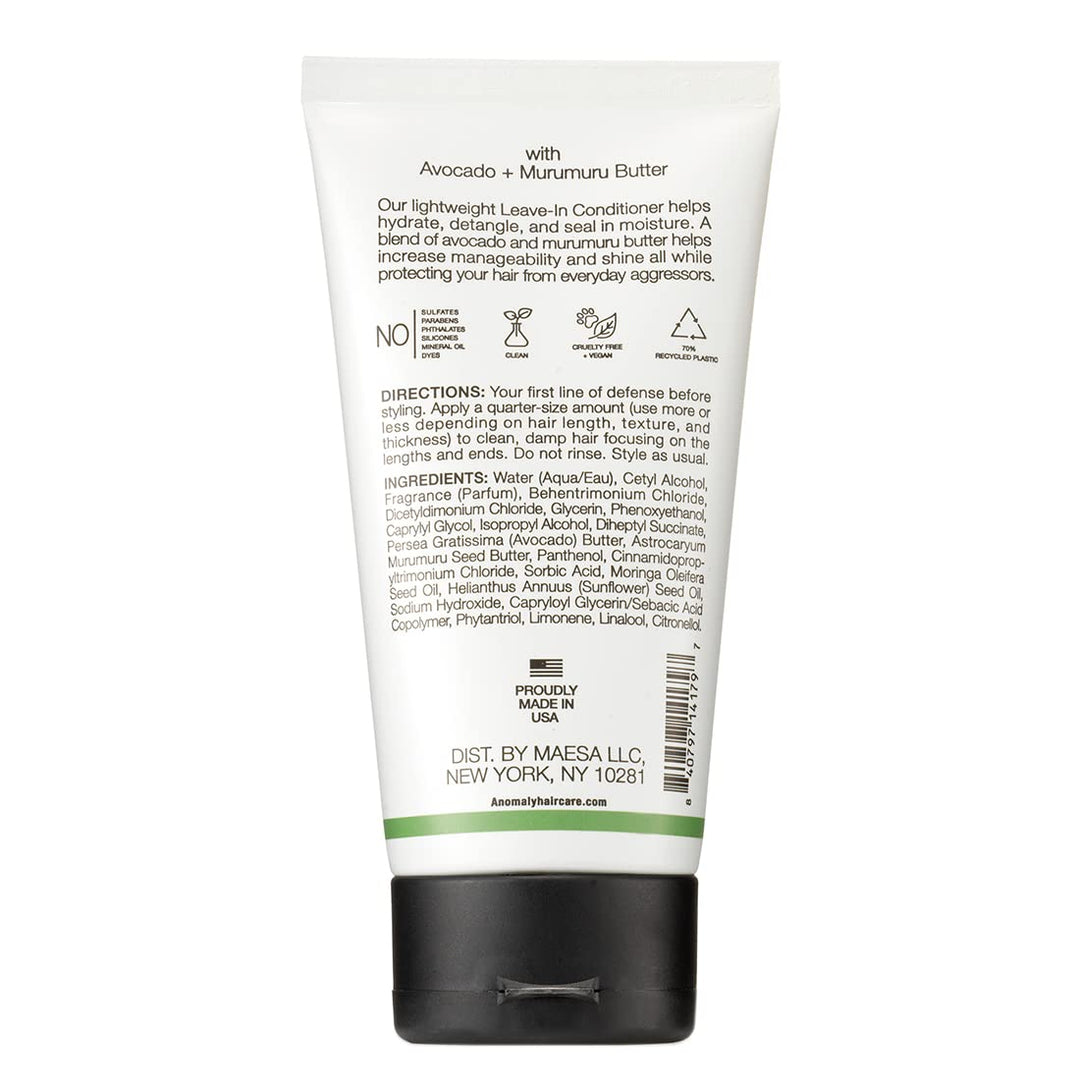 Haircare LeaveIn Hair Conditioner with Avocado Butter & Murumuru Butter | Hydrate & Protect | Sulfate Free & Paraben Free | for Women & Men | Eco Friendly & Sustainable Packaging from