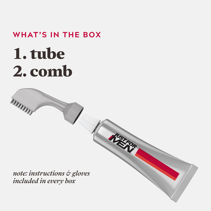 Just For Men Easy Comb-In Color Mens Hair Dye, Easy No Mix Application with Comb Applicator - Light-Medium Brown, A-30, Pack of 1