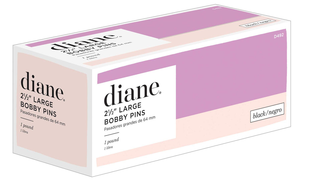 Jumbo Bob Pins, 2.5 Inch, Black, 1 Pound, D492