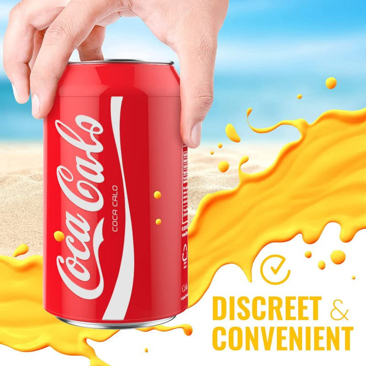 Silicone Can Sleeve / Cover, Hides Can by Disguising it as a Can of Soda, Red, 3 Pack