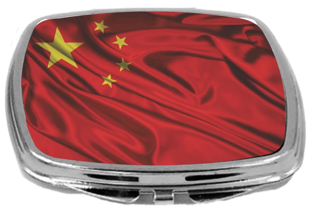 Rikki Knight Compact Mirror, China Flag