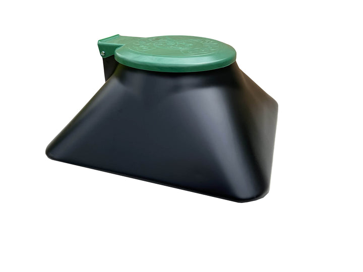 The Original In-Ground Dog Waste Disposal System, Black with Green Lid (3800X)