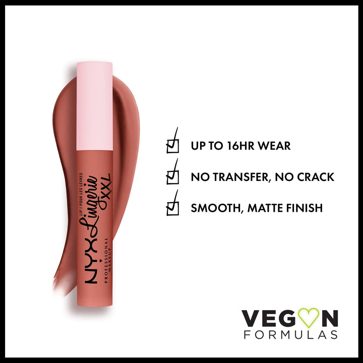 PROFESSIONAL MAKEUP Lip Lingerie XXL Matte Liquid Lipstick - Turn-On (Peach Nude)