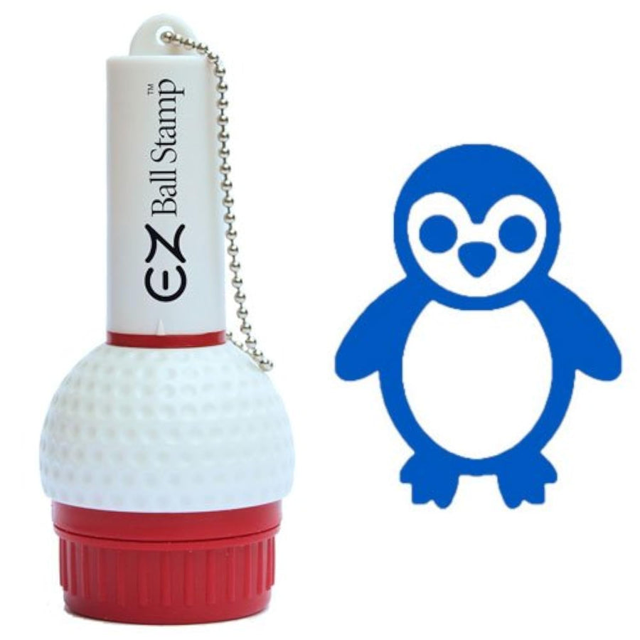 EZBallStamp Golf Ball Stamp - Blue Penguin