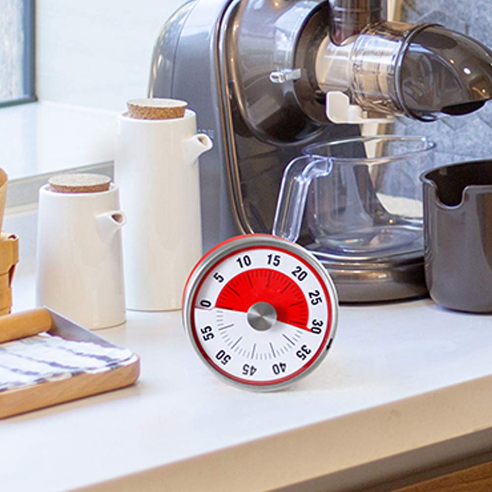 Kitchen Timer, Dia. 2.4 Inch, Black