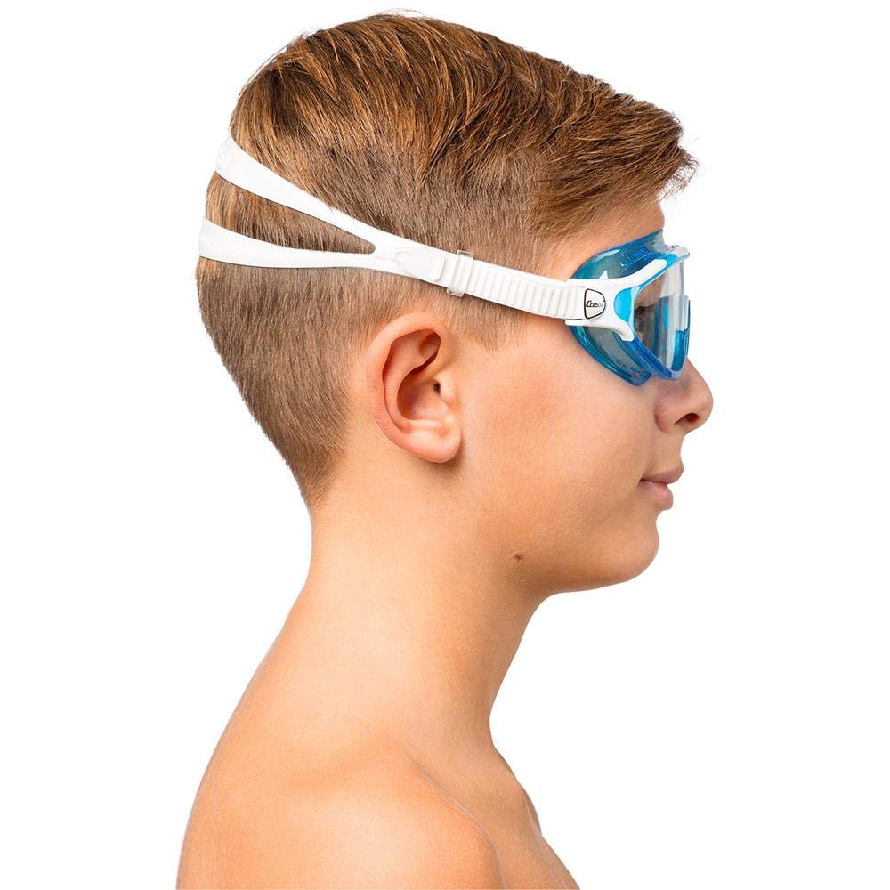 Wide View Swim Mask for Kids aged 2, 3, 4, 5, 6, 7 years old | Baloo made in Italy, Lilac/White