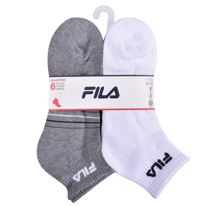 mens Striped Half Cushion Quarter Socks, Multi (6 Pack), One Size US