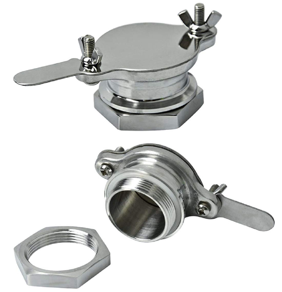 Honey Gate Valve Honey Tap Stainless Steel Honey Gate Honey Bucket Accessories Honey Valve Tool Beekeeping Tool for Honey Extractor or Bottling Equipment