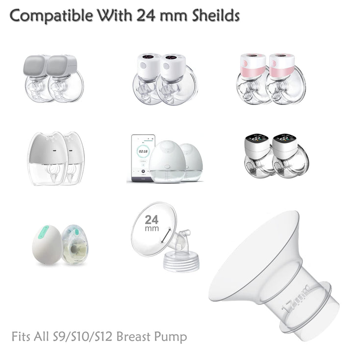 Breast Pump Duckbill Valves&Silicone Diaphragm,Breast Pump Accessories Compatible with S9/S9 Pro/S12/S12 Pro Wearable Breast Pump,S9/S9 Pro/S12/S12 Pro Parts Replace(Pack of 4)