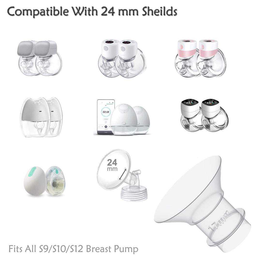Breast Pump Flange 21mm Compatible with S9/S9 Pro/S12/S12 Pro Wearable Breast Pump Accessories.Wearable Breast Pump Shield/Flange Insert Replacement. S9/S9 Pro/S12/S12 Pro Parts Replace,21mm
