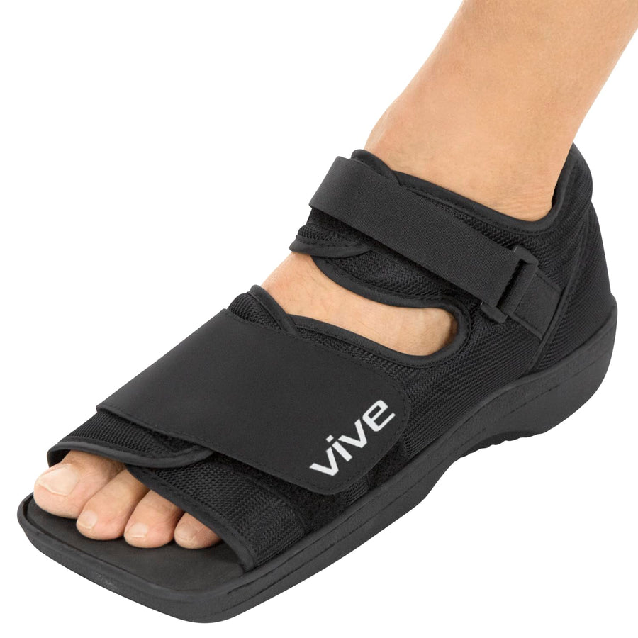 Post Op Shoe By Vive - Lightweight Post Op Boot w/ Adjustable Straps - Durable Foot Cast For Post Surgery Support - Medical Boot Reduces Swelling, Cramping, & Soreness - Vive Guarantee (X-Large)