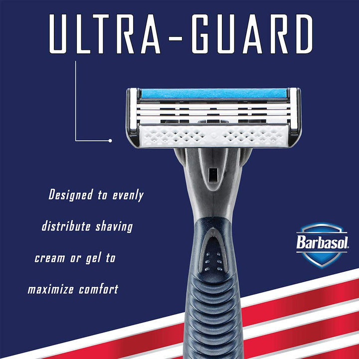 Premium Disposable Ultra 3 Razor, 4 Count
