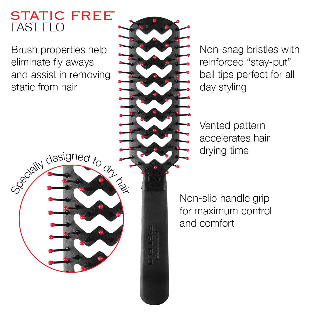 Static Free Fast Flo Hair Brush
