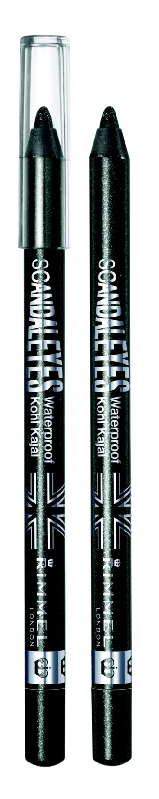 Scandaleyes Waterproof Kohl Kajal Liner, Black, 0.04 Ounce (Pack of 2)