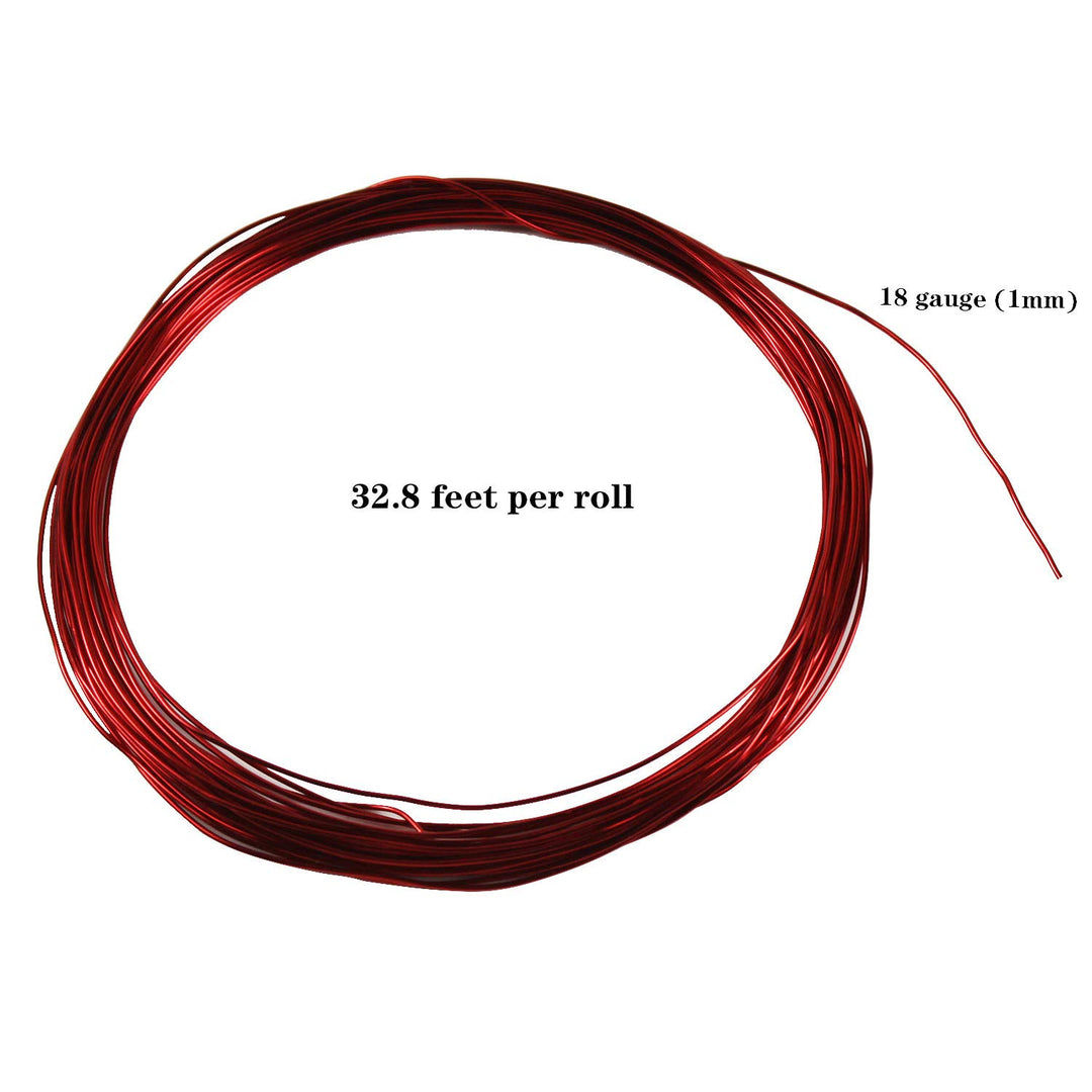 14 Rolls Colored Aluminum Craft Wire 1mm Flexible Metal Artistic Floral Jewelry Beading Wire for DIY Jewelry Craft Making, Each Roll 32.8 Feet, 14 Colors
