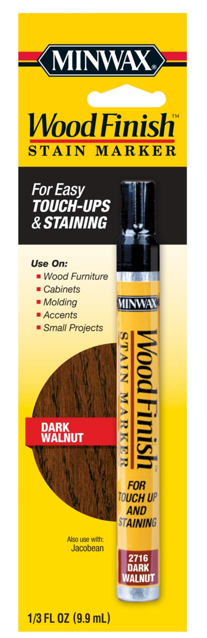 63487000 Wood Finish Stain Marker, Dark Walnut