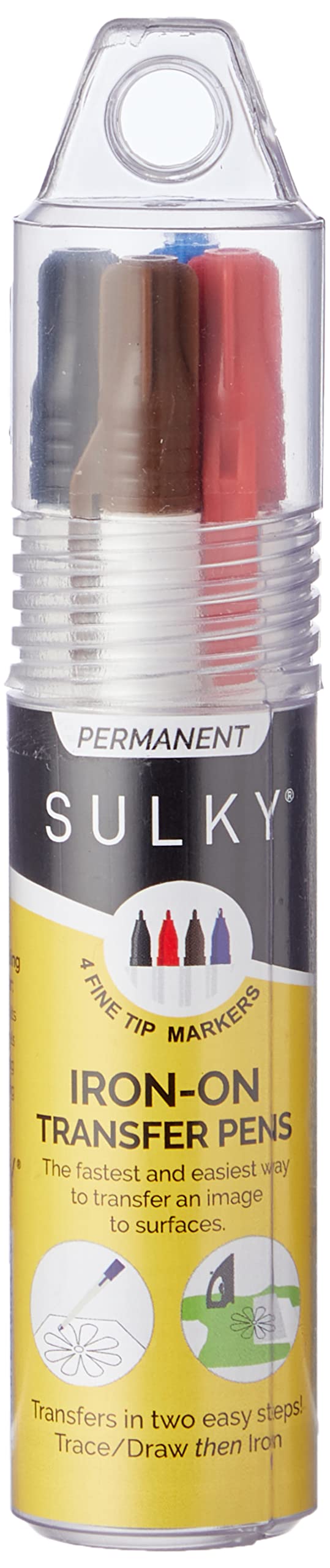 88203 Iron-On Transfer Pens 4/Pkg, Black, Blue, Brown & Red