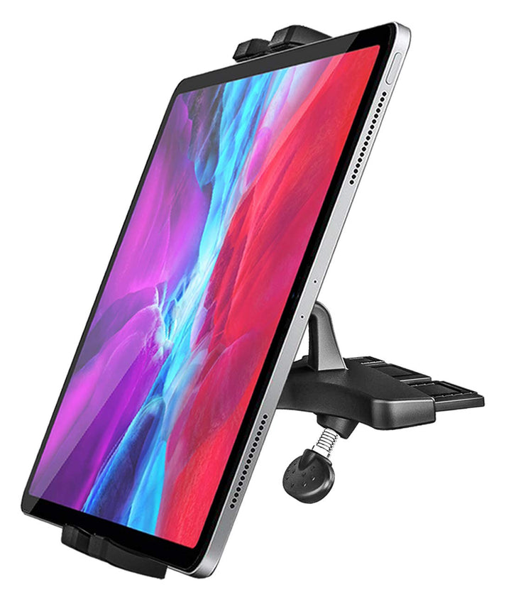 CD Slot Car Tablet Mount, 360° Rotatable CD Player Car Tablet & Phone Holder for iPad Pro 9.7, 11, 12.9 Air Mini 5 4 3 2, Samsung Galaxy Tabs, Switch, iPhone, More 4-13 Cell Phones and Tablets