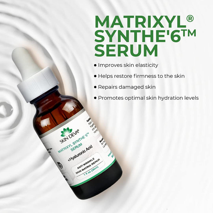 Matrixyl Synthe 6 Hyaluronic Acid Serum Anti Aging Serum Facial Serum Shrinks Pores and Keeps Skin Hydrated