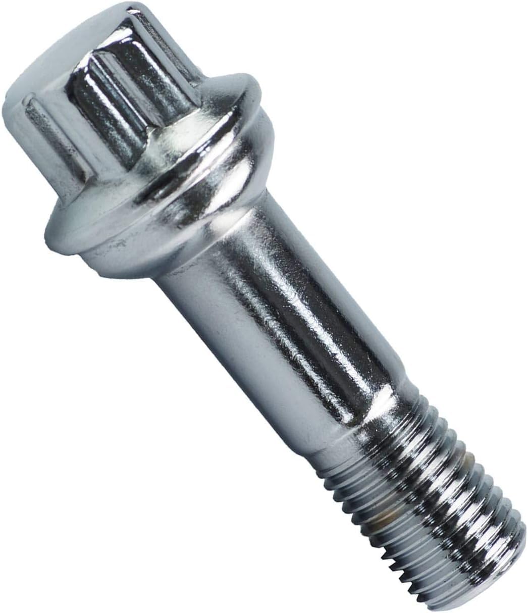 0009905407 Wheel Lug Nuts Bolt Stainless Steel Compatible with Mercedes Benz ML500 S550 CL63 ML350 GLK350 CL500 GL450 (Pack of 5)
