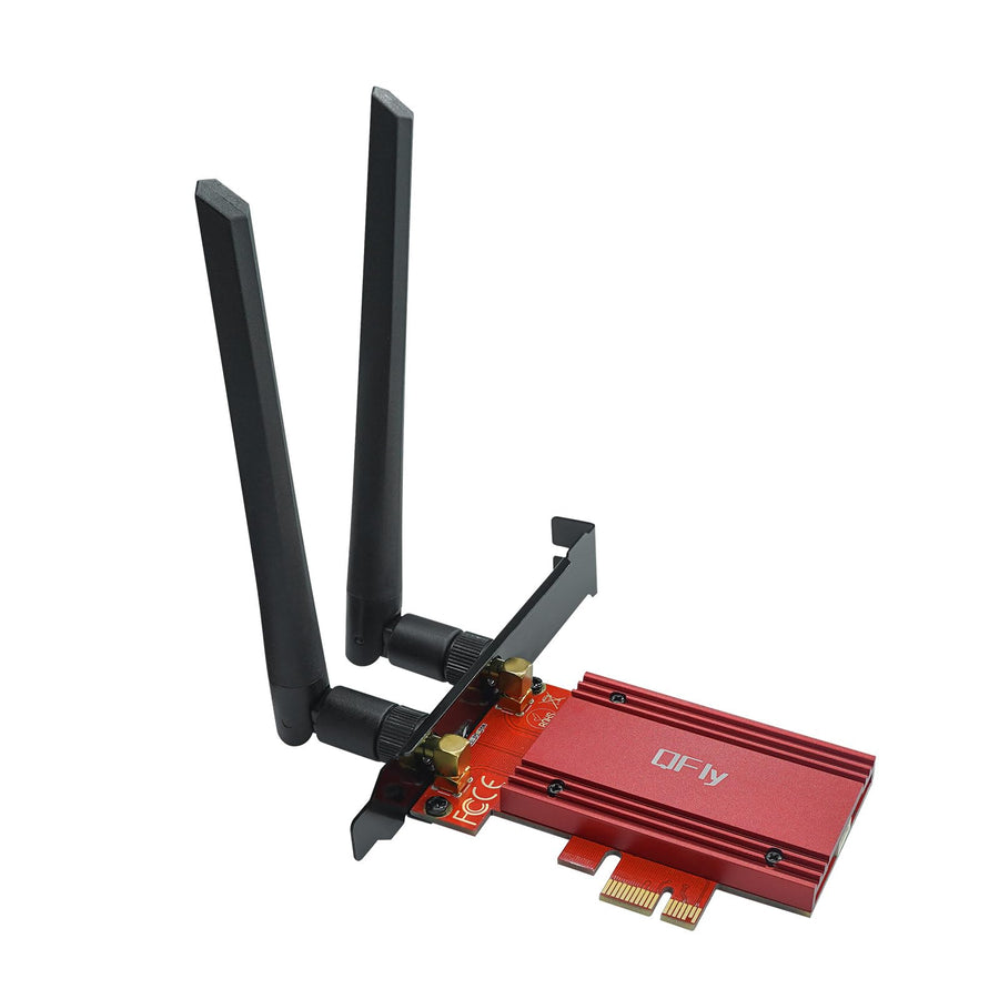 AX210 PCIe WiFi 6E Card, 5400Mbps WiFi Card Bluetooth 5.3, Tri-Bands(6GHz/5GHz/2.4GHz) Wireless Network Card for PC with MU-MIMO, OFDMA, Heat Sink Support Windows 10/11 (64-bit)