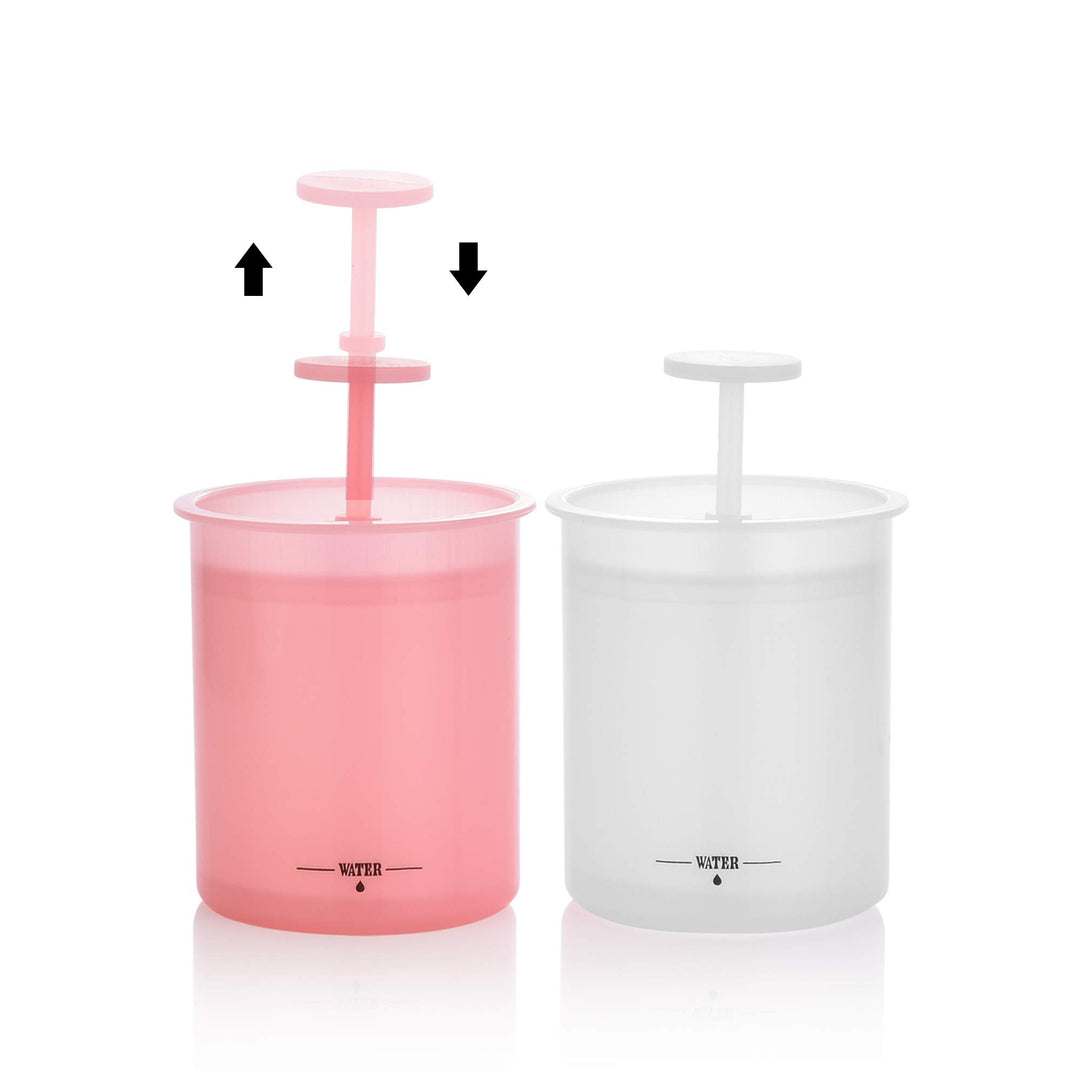 2 Pieces Facial Cleanser Foam Cup Whip Bubble Maker Facial Skin Cleansing Care