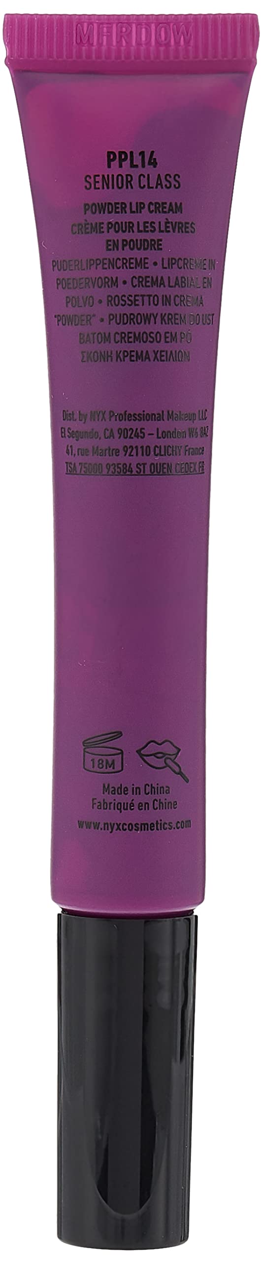 PROFESSIONAL MAKEUP MAKEUP Nyx Professional Makeup Powder Puff Lippie Lip Cream, Liquid Lipstick - Senior Class, Plum Purple