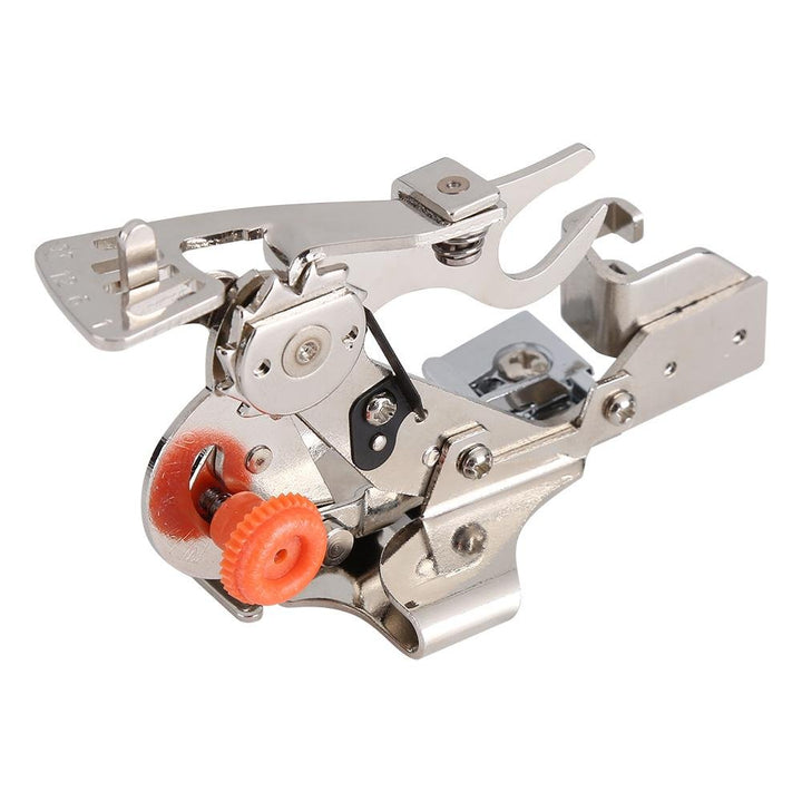 Ruffler Attachment Presser Foot, Sewing Machine Gathering Presser Foot for Brother Singer Sewing Machine Perfectly Spaced Pleats/Gathers, Easily Adjust Closeness & Depth