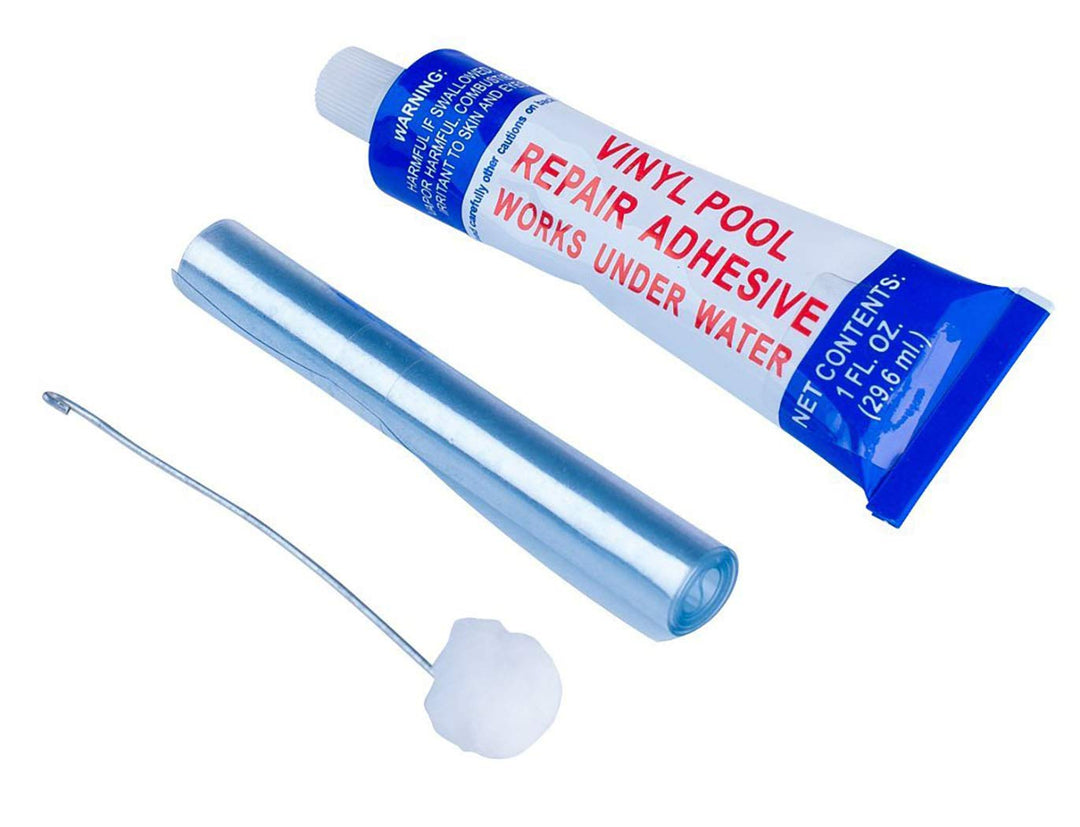 Heavy-Duty Vinyl Liner Pool Repair Patch Adhesive Glue Kit for Above Ground Inflatable Pools with Water Leak or Inflatable Pool Float, Toy, and Lounge with Air Leak - Work Under Water (1 Pack)
