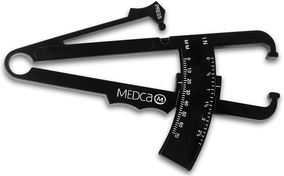 Body Fat Caliper and Measuring Tape for Body - Skin Fold Body Fat Analyzer and BMI Measurement Tool