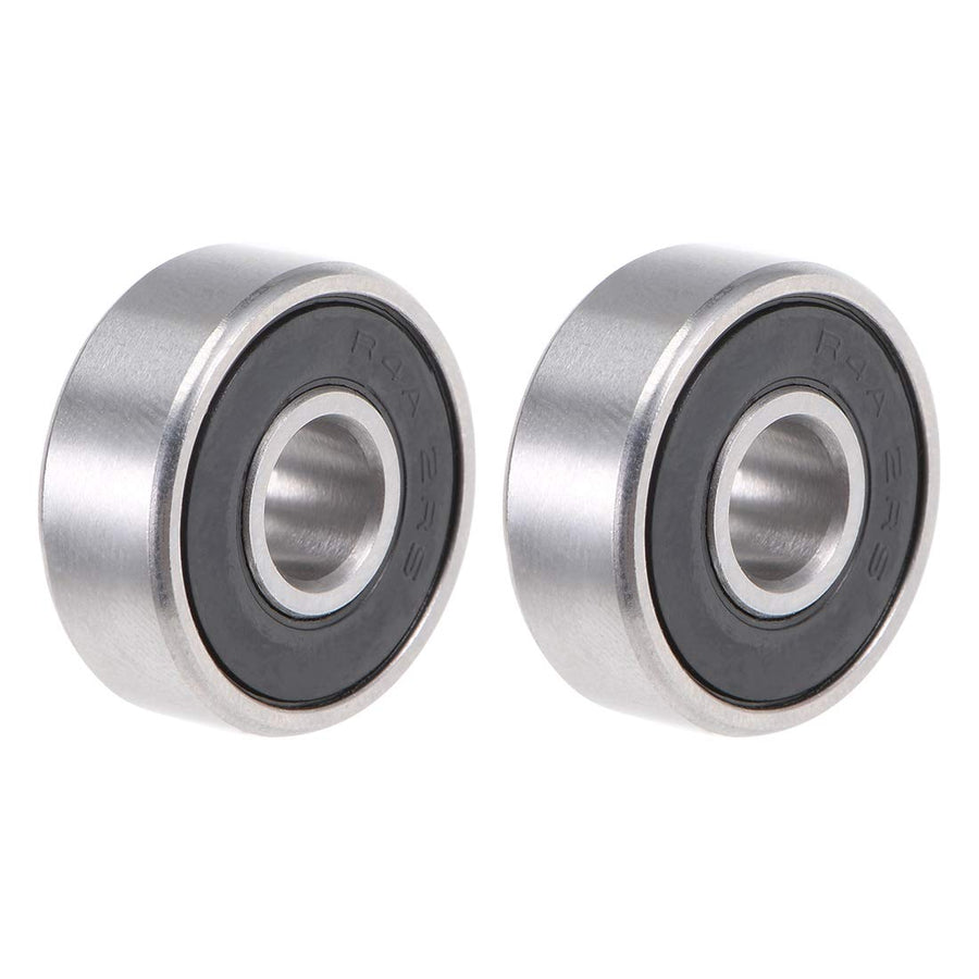 R4A-2RS Ball Bearing 1/4-inchx3/4-inchx9/32-inch Double Sealed ABEC-1 Bearings 2pcs