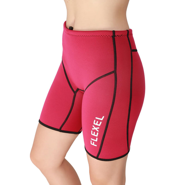 FLEXEL Wetsuit Shorts Women 2mm, Wet Suits Short Womens in Cold Water Weather, Wetsuit Pants for Womens Neoprene for Surf Swim Snorkeling Canoeing Scuba Kayaking