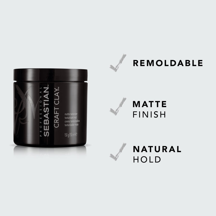 Craft Clay Remoldable Matte Texturizer Unisex 1.7 Ounce